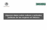 Algunos datos sobre cultura y actitudes políticas de …€¦ · Algunos datos sobre cultura y actitudes políticas de las mujeres en México . Principales hallazgos ... ¿Usted