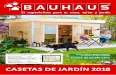 CASETAS DE j ArDín 2018 - media.bahag.com€¦ · Por motivos de durabilidad, se recomienda utilizar exclusivamente materiales de gran calidad para el tejado. ... (salvo las maderas
