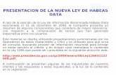 PRESENTACION DE LA NUEVA LEY DE HABEAS DATAdisrayco.com/hd_disrayco.pdf · A QUIENES APLICA: FUENTE (RAYCO) TITULAR (DUEÑO DEL REPORTE) USUARIO (RAYCO) CENTRAL DE RIESGO Relación