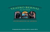 Programación octubre 2015 a enero 2016 - Teatro Bernalteatrobernal.com/wp-content/uploads/2015/10/programaBernal2S_2015.… · Compañía La Tirita de Teatro (Albacete) Bajo mi cama