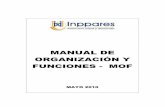 MANUAL DE ORGANIZACIÓN Y FUNCIONES - MOF - Final -2010... · 3 CONTENIDO- INDICE 1. Presentación 6 2. Generalidades del Manual de Organización y Funciones ...