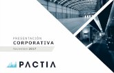 Presentación de PowerPoint - pactia.compactia.com/wp-content/uploads/2017/12/PRESENTACION_CORPORATI… · presentaciÓn corporativa noviembre 2017. 2 ... carulla pontevedra,bogotÁ,