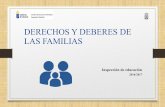 DERECHOS Y DEBERES DE LAS FAMILIAS - … · DERECHOS Y DEBERES DE LAS FAMILIAS Inspección de educación 2016/2017. ... Asistir a las reuniones individuales o colectivas convocadas