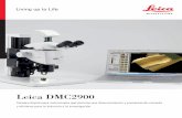 Leica DMC2900 - Actylab Equipos y equipamientos de …actylab.com/wp-content/uploads/2015/06/Leica_DMC2900... · 2015-06-23 · Esta cámara digital de última generación ofrece