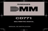 CD771 - Rodaronline - Electrónica Industrial · Este manual de instrucciones explica cómo usar su nuevo Multimetro Digital CD771. Antes de usar, por favor lea atentamente este manual