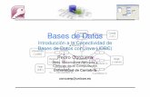 Bases de Datospersonales.unican.es/corcuerp/BD/Slides/Intro_JDBC.pdf · 2011-05-31 · Introducción a la Conectividad de Bases de Datos con Java (JDBC) Pedro Corcuera Dpto. Matemática