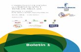 Boletín 1 · 2015-04-24 · campeonato de espaÑa de orientaciÓn y tenis de mesa 2015 infantil y cadete por selecciones autonomicas. 30 de abril – 3 de mayo albacete. boletín