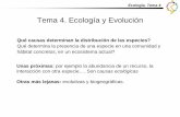 Tema 4. Ecología y Evolución - rua.ua.es 4 Guia.pdf · Discute la aportación de Darwin frente a las ideas previas de los creacionistas y las teorías de Lamarck. ¿Cómo explicó