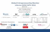 Global Entrepreneurship Monitor Informe GEM CAPV …€¦ · • Maribel Guerrero . Introducción . Proyecto GEM ... Modelo conceptual . ENCUESTA A LA POBLACIÓN ADULTA (18-64 años)