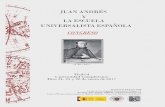 El Congreso y la Exposición titulados JUAN ANDRÉS … · José Joaquín Caerols (Director del Departamento de Filología Latina, UCM) Andoni Calderón (Director de la Biblioteca