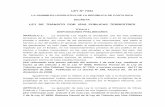 LEY Nº 7331 - Universidad de Costa Rica · ley nº 7331 la asamblea legislativa de la repÚblica de costa rica decreta: ley de trÁnsito por vÍas pÚblicas terrestres tÍtulo i