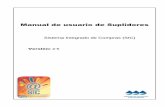Manual de usuario de Suplidores - Acueductospr.com - … de... · 2017-04-03 · Manual de Usuario para Suplidores Sistema Integrado de Compras (SIC) Página 2/23 Tabla de Contenido