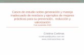 Caso de estudio sobre generación y manejo …paot.org.mx/micrositios/3er_cumbre/pdf/dia_2/Panel_4/Cristina.pdf · Casos de estudio sobre generación y manejo inadecuado de residuos