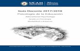 Guía Docente 2017/2018 - ucamonline.net · Revista electrónica del ámbito de la Psicología Educativa y de la Psicopedagogía, especialmente dirigida tanto a investigadores