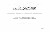 Guía para la presentación del Examen General de ...posgrado.fca.unam.mx/docs/egc_2017/maestria/guias/Guia_MAUD.pdf · presentan en las disciplinas financieras y administrativas