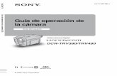 Guía de operación de la cámara - Sony eSupport ... · de utilizar la videocámara, si es necesario (pág. 22). • Las pantallas que se muestran en este manual ... Paso 2: Carga