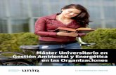 Máster Universitario en Gestión Ambiental y Energética en las ... · Para poder acceder al Máster Universitario en Ges - tión Ambiental y Energética en las Organizaciones, es