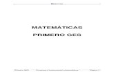 MATEMÁTICAS PRIMERO GES - … · Cómo se leen y se escriben las fracciones 3. Clases de fracciones 4. Fracción como cociente exacto de dos números 5. Fracciones iguales o equivalentes