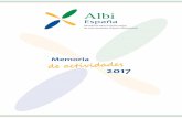 a c i d a e 2017 - albi-espana.org€¦ · Objetivos: Desarrollar y fomentar acciones para informar y ayudar a las personas que padecen enfermedades colestásicas autoinmunes. Organizar