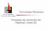 Tecnología Mecánica - ing.unlpam.edu.aring.unlpam.edu.ar/~material/tecmecanica/material/corte3.pdf · Fac. de Ingeniería Univ. Nac. de La Pampa 3 Introducción Clasificación de