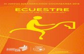 XI JUEGOS SURAMERICANOS COCHABAMBA 2018 … · especial a los Comités Olímpicos Nacionales, para exten - der un saludo sincero de confraternidad deportiva y a su vez presentar el