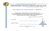 ESCUELA DE GEOLOGÍA Y MINAS - dspace.utpl.edu.ecdspace.utpl.edu.ec/bitstream/123456789/13005/1/Carrión Gonza Galo... · Geología regional del Distrito Minero Portovelo. Anexo 2.