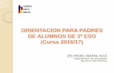 Presentación de PowerPoint - IES Pedro Ibarraiespedroibarra.edu.gva.es/files/CURSO_2015_16/... · ORIENTACION PARA PADRES DE ALUMNOS DE 3º ESO (Curso 2016/17) IES PEDRO IBARRA RUIZ