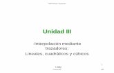 III interp 2 - Instituto de Física LRT - BUAPlilia/numerico/III_interp_2.pdf · (IV) Análisis Numérico y Programación Primavera 2009 LMM. 13 Sistema de ecuaciones resultante •