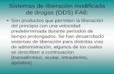 Sistemas de liberación modificada de drogas (DDS) FA7 · Reservorios: • Exteriormente puede poseer una película de recubrimiento con la dosis inicial o de ataque. • La membrana