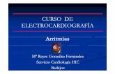 CURSO DECURSO DE ELECTROCARDIOGRAFÍA - … · QRS ancho Taller básico de electrocardiografía Clínica. Curso PCC. 2015. Cuadros clínicos en pacientes con Sd.WPWSd.WPW
