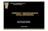 INVERSION Y RESPONSABILIDAD SOCIAL … · Instituto de Investigaciones de la ... SOCIODIVERSIDAD PLANTEANDO EN SU ... LA AMAZONIA TIENE UN ALTO VALOR ESTRATEGICO EXPRESADO EN SUS