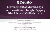 Blackboard Collaborate colaborativo: Google Apps y · para la comunicación y trabajo colaborativo ... (1.973 usr /1.284 ... PASPDI Autenticación en Google Apps (delegación DA para