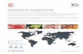 CUIDAMOS DE SUS PRODUCTOS - alizerica.comalizerica.com/wp-content/uploads/brochure-ES.pdf · Frutas y Verduras Peras / Piñas PRODUCTOS PAÍSES DE ORÍGEN WORLWIDE FOOD EXCELLENCE