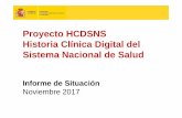 Proyecto HCDSNS Historia Clínica Digital del Sistema ... · ÍNDICE 1. Mapa de perfiles de servicio 2. Cobertura de población SNS 3. Cobertura de población por Servicios de Salud