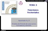TEMA 3 Funciones Vectoriales - Proyecto-Mentor-UPMproyectomentor-upm.wdfiles.com/local--files/apuntes-1/T3_A4_A5... · CALCULO II Carlos Paredes Apartado 4 y 5 Triedro de Frenet de