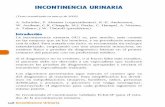 INCONTINENCIA URINARIA - hespanol.com.ar · el tratamiento de la vejiga hiperactiva. No se ha llegado a un consenso sobre cuál de los fármacos disponibles debería ser usado como