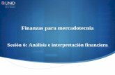 Finanzas para mercadotecnia - moodle2.unid.edu.mxmoodle2.unid.edu.mx/dts_cursos_mdl/lic/MDL/FM/S06/FM06_Visual.pdf · simples Las razones financieras simples cumplen con una relación