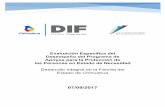 Evaluación Específica del Desempeño del Programa de …difchihuahua.gob.mx/2017/ResultadosEvaluaciones/Informe_Final... · Evaluación Específica del Desempeño del Programa de