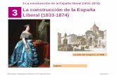 3 La construcción de la España Liberal (1833-1874) · 3-La construcción de la España liberal (1833-1874). Evolución de los partidos políticos (1808 Albino Feijoo. Departamento
