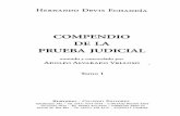COMPENDIO - tulosabias.com · COMPENDIO DE LA PRl;EBA JUDICIAL vcnclón de los litigios y de los llicitos penales; no eXistiría orden jurídico ... XVII Sistema de derecho procesal