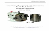Manual de operación y mantenimiento Serie ZL Q … · Este manual contiene instrucciones de instalación, operación, ... Elementos en contacto con el producto AISI 316 ... • Verifique