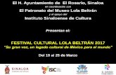 Presentación de PowerPoint - rosario.gob.mx 2017/INVITACION FESTIVAL LOLA B… · Ciclo de Cine: Lola de México ... Santuario de Nuestra Virgen de El Rosario Misa de Aniversario