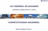 LEY GENERAL DE ADUANAS - Portal del … CONTENIDO 1. Proceso de despacho actual 1. Nuevo modelo de despacho aduanero 1. Principales cambios legislativos - Manifiesto de Carga - Control