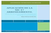 APLICACIÓN DE LA NIC 17 ARRENDAMIENTO.biblioteca.unitecnologica.edu.co/notas/tesis/0063110.pdf · universidad tecnologica de bolivar 2012 aplicaciÓn de la nic 17 arrendamiento.