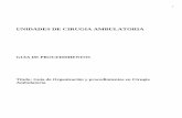 UNIDADES DE CIRUGIA AMBULATORIA - aac.org.ar · 1. Consideraciones previas 4 2. Introducción 5 3. Objetivos de la guía de procedimientos 5 4. Definiciones, conceptos y terminología