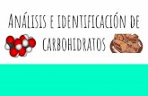 Análisis e identificación de carbohidratosdepa.fquim.unam.mx/amyd/archivero/PresentacionPractica3B_34770.pdf · Objetivos a) Identificar diferentes carbohidratos. b) Diferenciar: