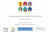 Consenso Montevideo sobre Población y Desarrollo ( … · Consenso Montevideo sobre Población y Desarrollo ( CdM) “Informe País Costa Rica 2017”. Subsecretaría Técnica de