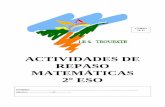 ACTIVIDADES DE REPASO MATEMÁTICAS 2º ESO · I.E.S. Tegueste Departamento de Matemáticas 2º ESO 3 BLOQUE NÚMEROS