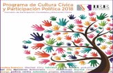 Programa de Cultura Cívica y Participación Política 2018 09022018… · Comisión de Participación Ciudadana y Educación Cívica 6 Programa de Cultura Cívica y Participación