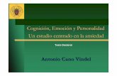 Cognición, Emoción y Personalidad Un estudio …webs.ucm.es/info/seas/invest/formac/13.Presentac_Investigac_Tesis... · Cognición, Emoción y PersonalidadCognición, Emoción y